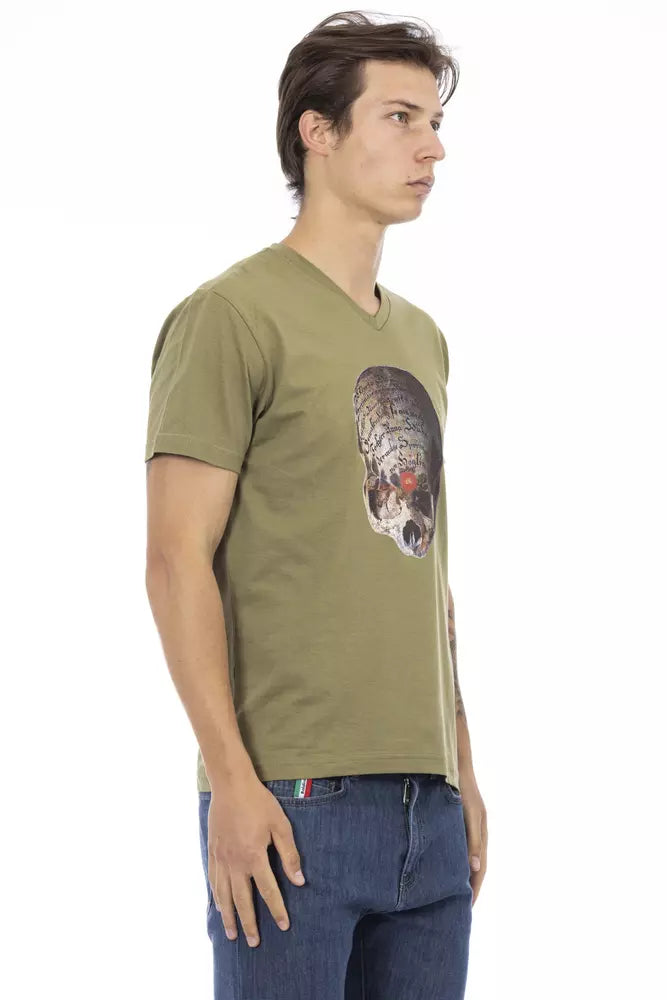 Trussardi Action Green Cotton Men's T-Shirt