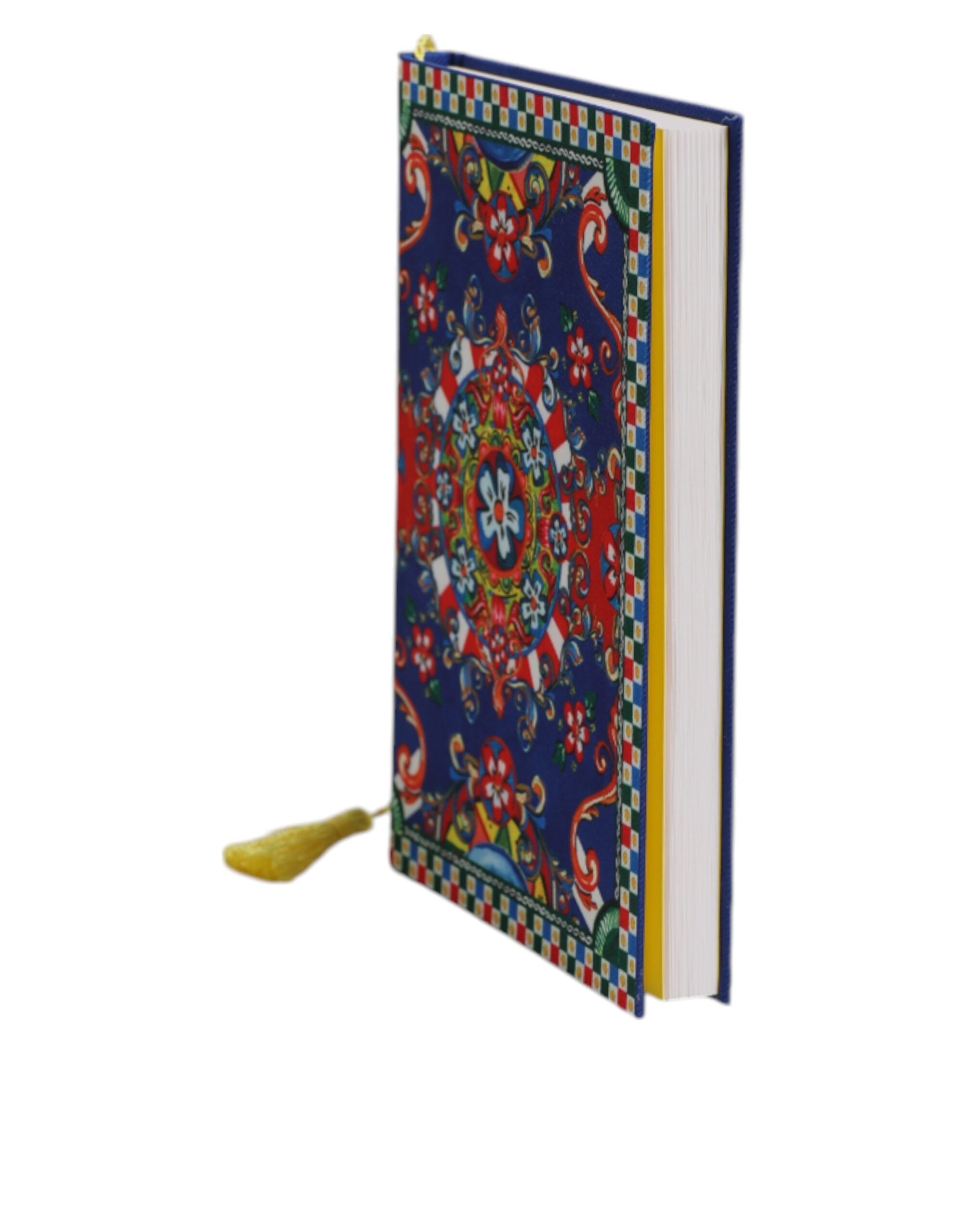 Dolce & Gabbana Multicolor Polyester Carretto Siciliano Print Notebook