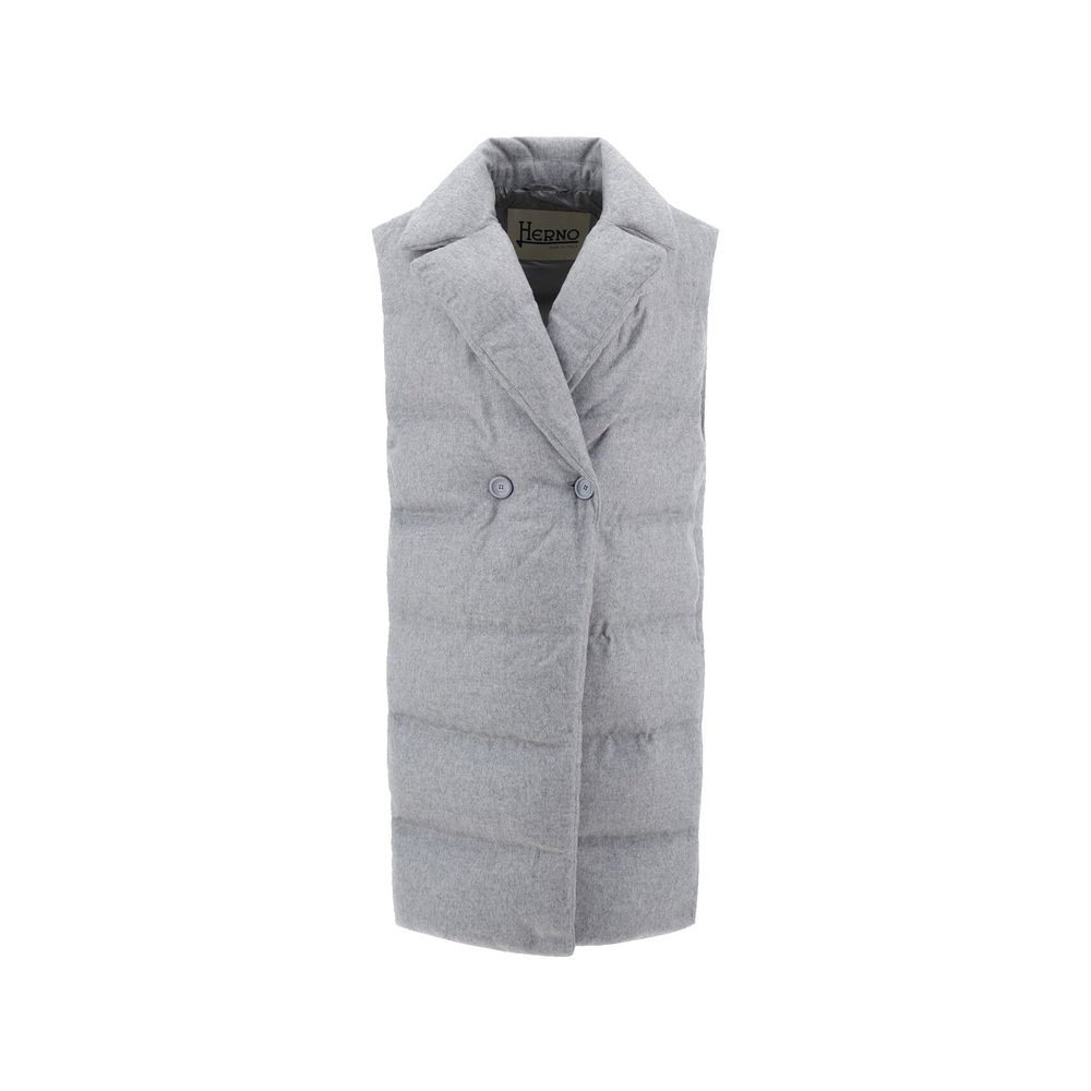 Herno Gray Cashmere Coat